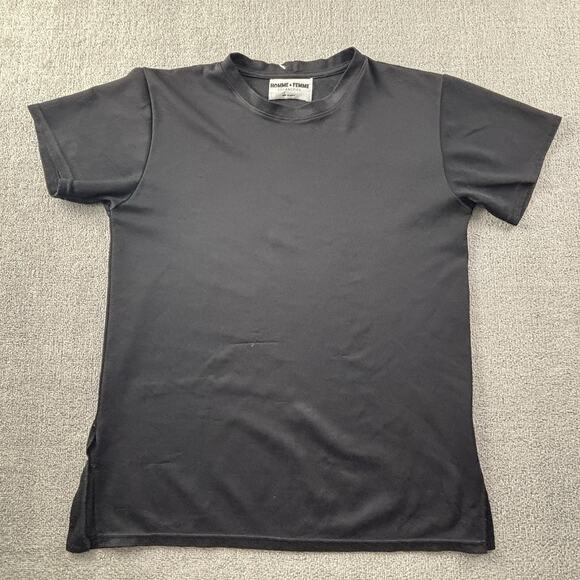 Homme Femme Shirt Adult Large Black Short Sleeve Luxury Casual Men's - Picture 1 of 16